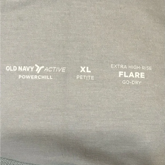 High Waisted Flare Leggings for Women. Old navy powerchill. Light green size XLP - Picture 2 of 4